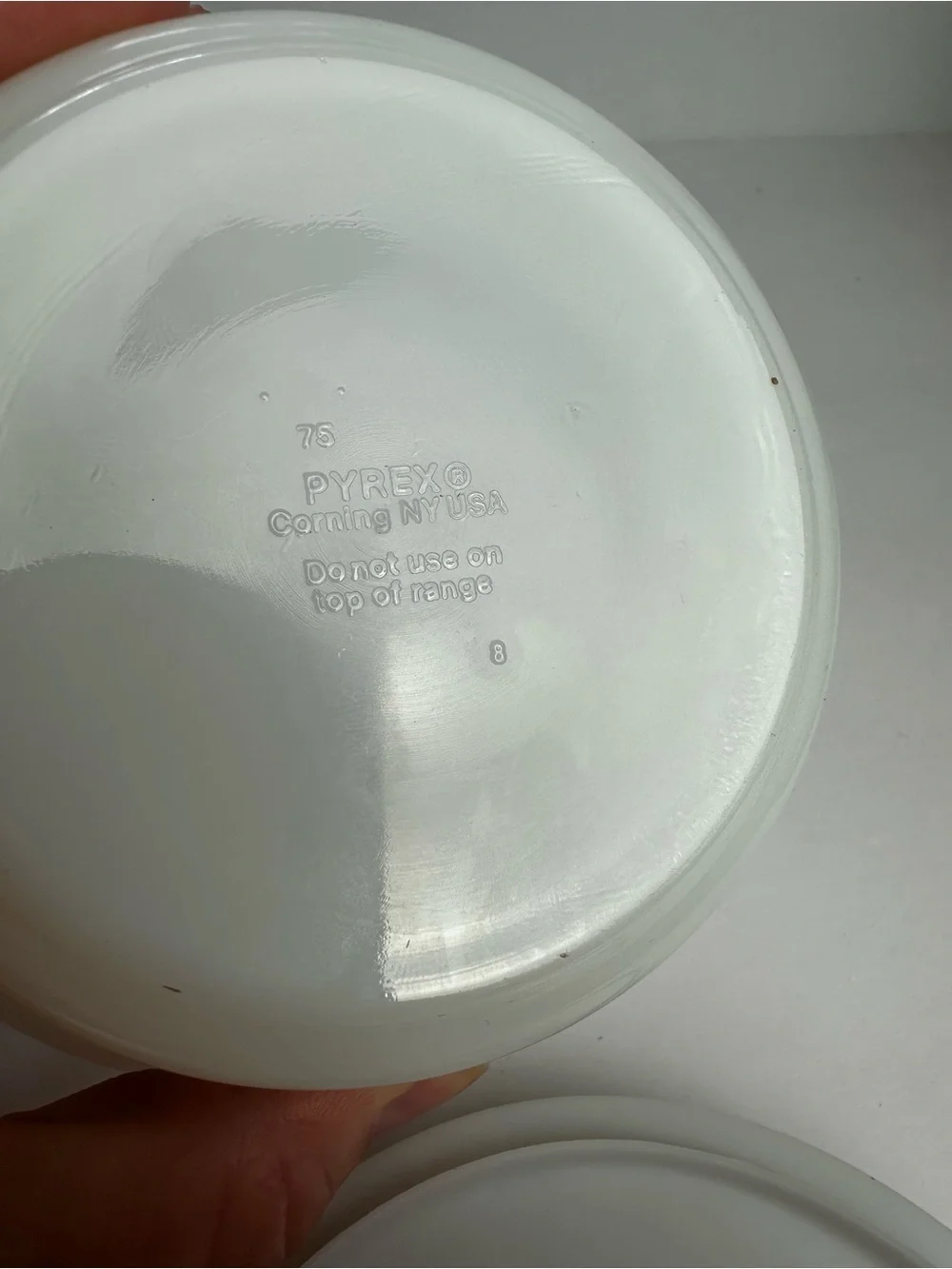 Vintage Pyrex Butterly Gold Butter Tub With Lid Milky White Gold Flowers #75